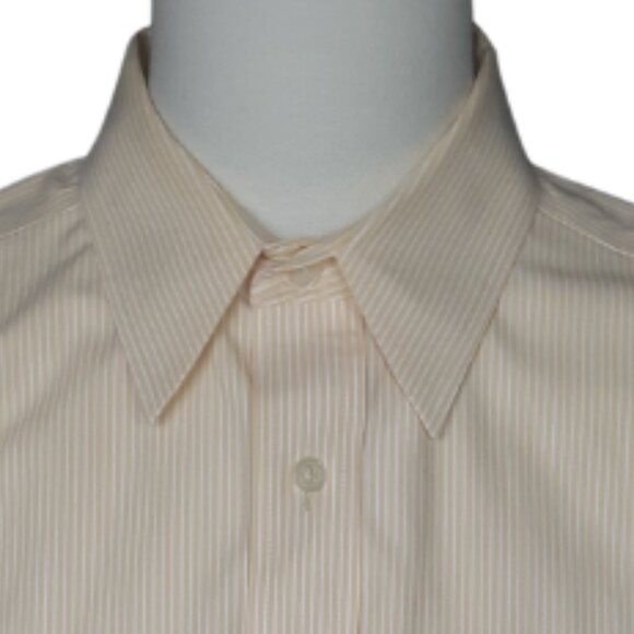 Eddie Bauer SZ M Relaxed Fit 100% Cotton Yellow Striped Men's Button Up Shirt - Picture 1 of 12